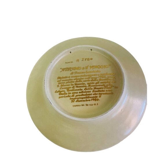 Veneto Flair Abramo e il Viaggio Limited Edition Plate Hand Painted by Franco La - Picture 8 of 11